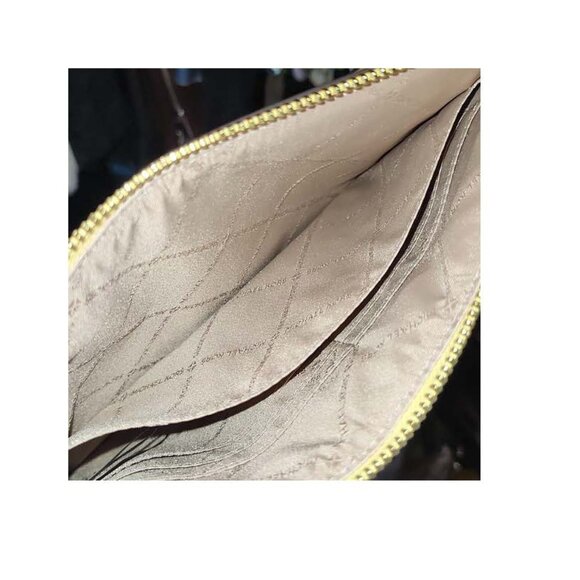 **EUC** Michael Kors Yellow Checkered Clutch - Picture 2 of 4